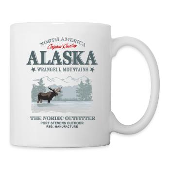 Alaska - Moose - Elch - Tasse - Weiß - Rechts