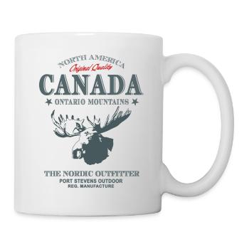 Canada - Moose - Elch - Tasse - Weiß - Rechts