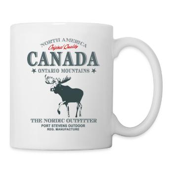 Canada - Moose - Elch - Tasse - Weiß - Rechts