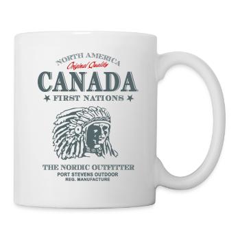 Canada - Indian - Kanada - Indianer - Tasse - Weiß - Rechts