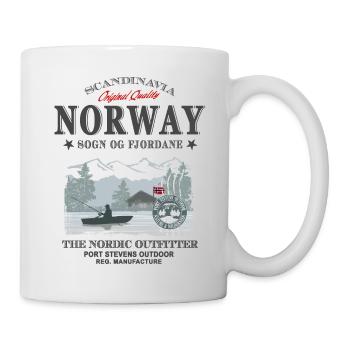 Norway Fishing - Tasse - Weiß - Rechts