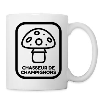 Mushroom / Champignon / Pilz / Picking - Mug - white - Right