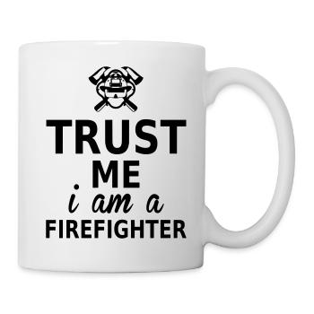 trust me i am a firefighter - Mug blanc - blanc - Droite