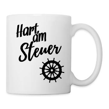 Hart am Steuer - Tasse - Weiß - Rechts
