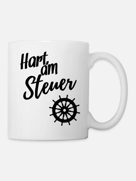 Hart am Steuer - Tasse - Weiß