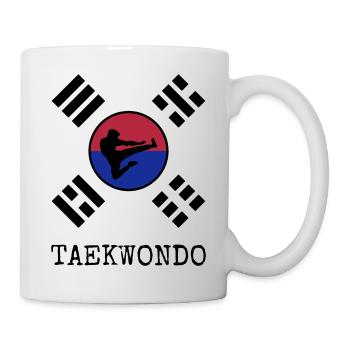 Taekwondo Taekwondoin Tae-Kwon-Do Tae Kwon Do - Tasse - Weiß - Rechts