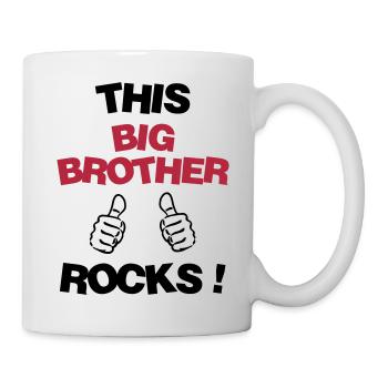 Bruder Brother Baby Geburtstag Geburt Familie - Tasse - Weiß - Rechts