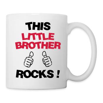 Bruder Brother Baby Geburtstag Geburt Familie - Tasse - Weiß - Rechts