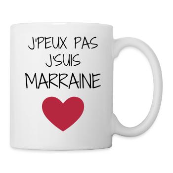 Parrain / Marraine / Filleule / Filleul - Mug blanc - blanc - Droite