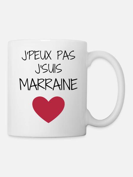 Parrain / Marraine / Filleule / Filleul - Mug blanc - blanc