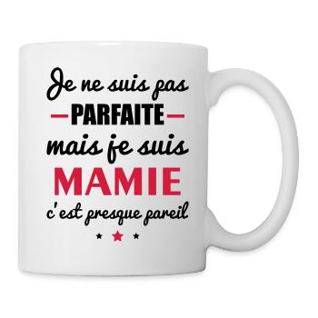 pas parfaite mamie - Mug blanc - blanc - Droite