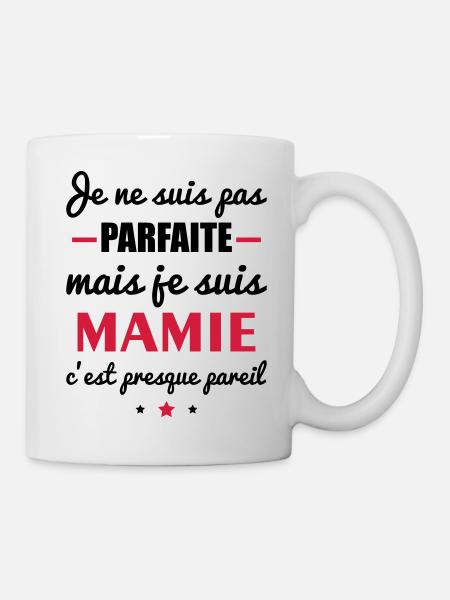 pas parfaite mamie - Mug blanc - blanc