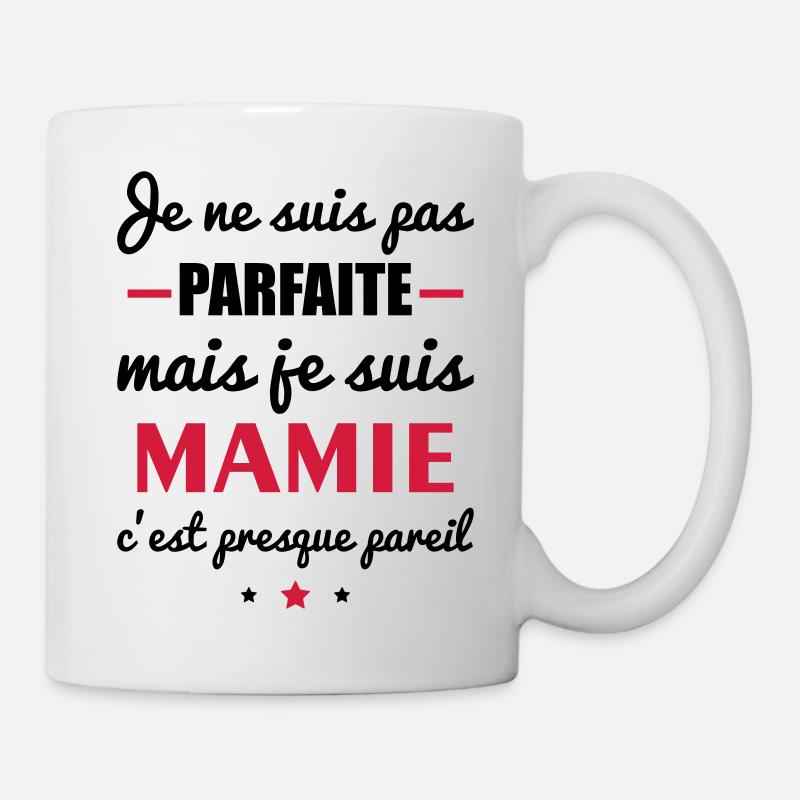 pas parfaite mamie - Mug blanc - blanc