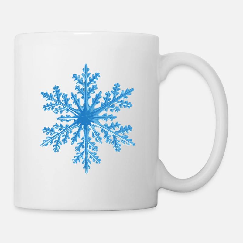 flocon de neige - Mug blanc - blanc