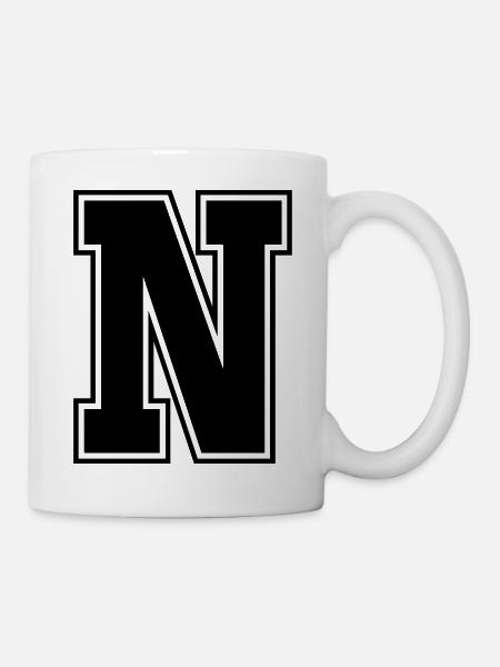 n - Mug - white