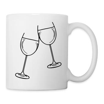 sekt wein glas - Tasse - Weiß - Rechts