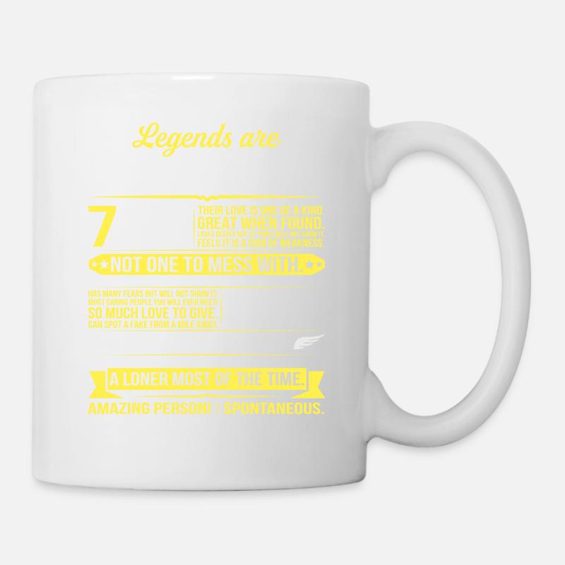 Legends Are Born In October - Mug - white