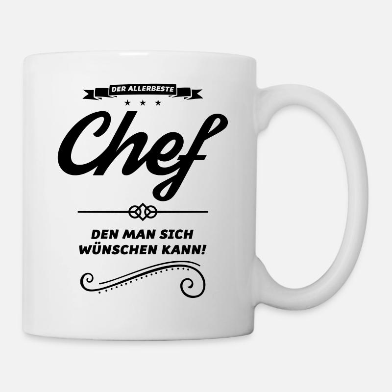 chef allerbeste - Tasse - Weiß