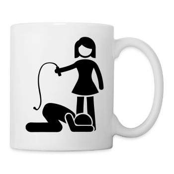 couple woman man - Tasse - Weiß - Rechts