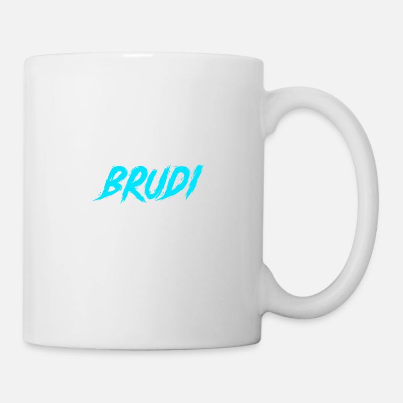 BRUDI | Geschenk Bruder Bro Geburtstag Bratan - Tasse - Weiß