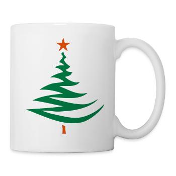 tannenbaum design - Tasse - Weiß - Rechts