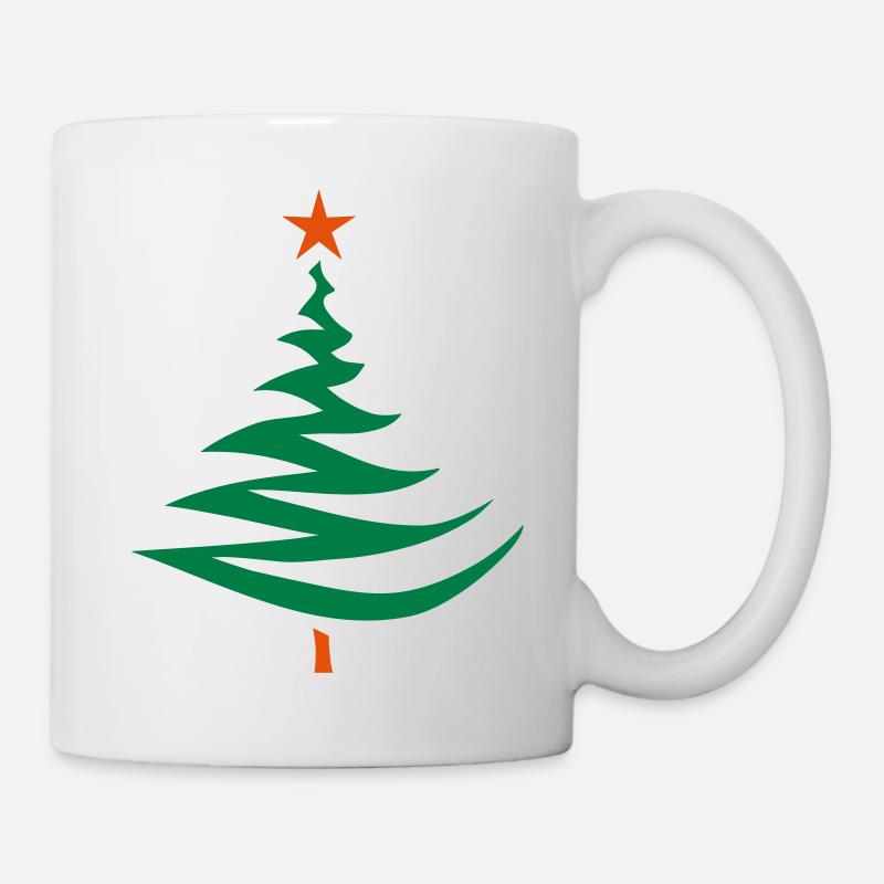 tannenbaum design - Tasse - Weiß