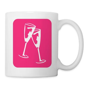 sekt icon - Tasse - Weiß - Rechts