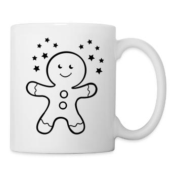 lebkuchenmann - Tasse - Weiß - Rechts