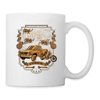 Sex, Trucks and Rock 'n' Roll - Tasse - Weiß - Rechts