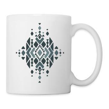 motif navajo tribal aztec - Mug blanc - blanc - Droite