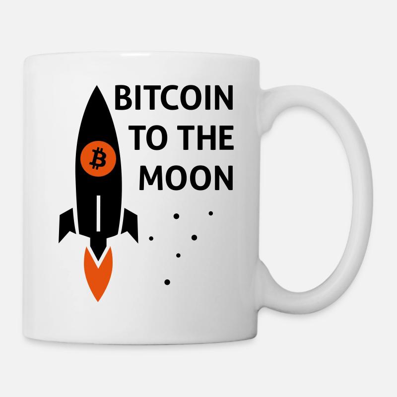 bitcoin to the moon - Mug - white