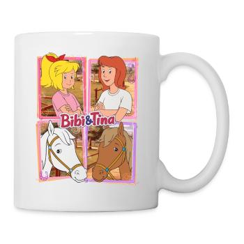 Bibi und Tina mit Amadeus und Sabrina - Tasse - Weiß - Rechts