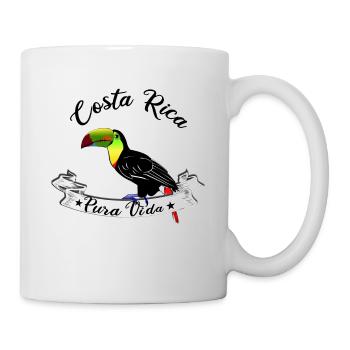 Voyage Costa Rica Pura Vida cadeau - Mug blanc - blanc - Droite