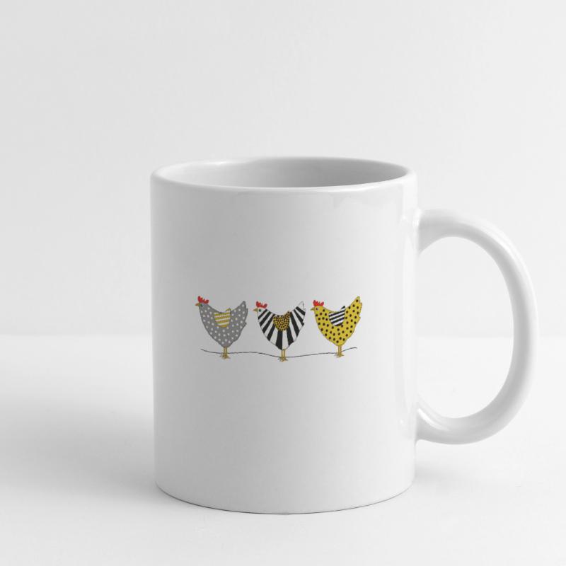 Chicken rooster hen easter birds chick egg spring Mug