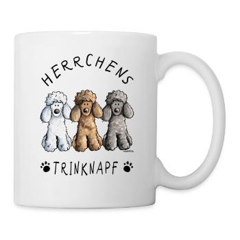 Pudel Herrchens Trinknapf I Hund Tasse - Tasse - Weiß - Rechts
