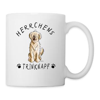 Golden Retriever Herrchens Trinknapf I Hund Tasse - Tasse - Weiß - Rechts