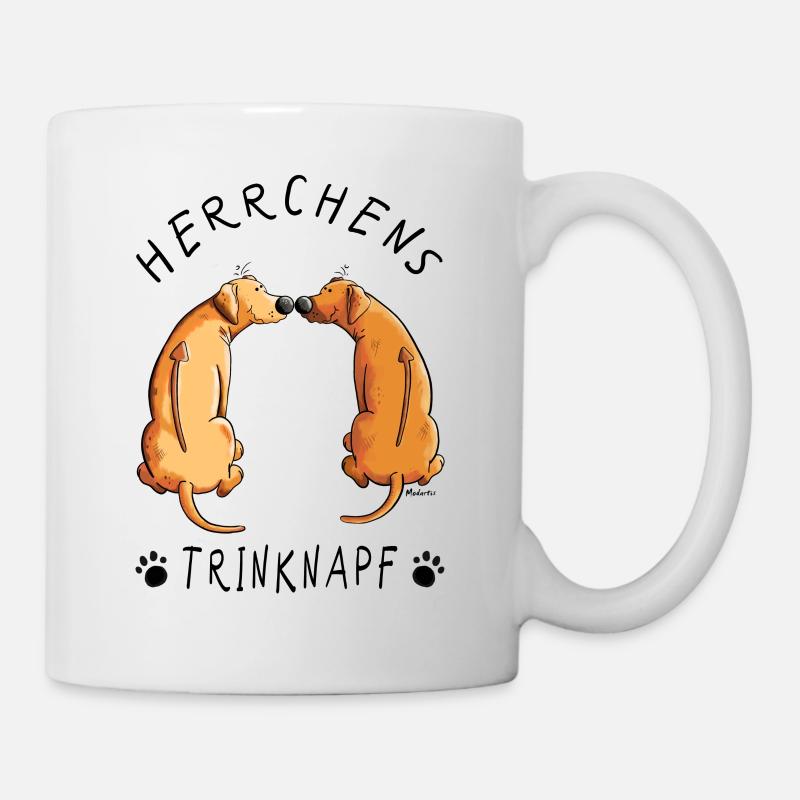 Rhodesian Ridgeback Herrchens Trinknapf I Tasse - Tasse - Weiß