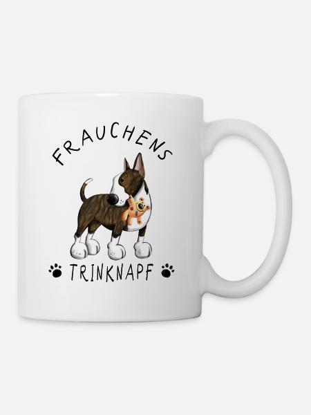 Bullterrier Frauchens Trinknapf Tasse I Hund - Tasse - Weiß