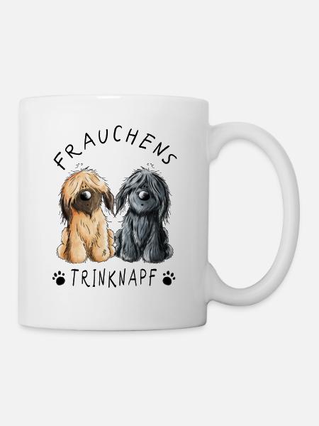 Briard Frauchens Trinknapf Tasse I Hund - Tasse - Weiß