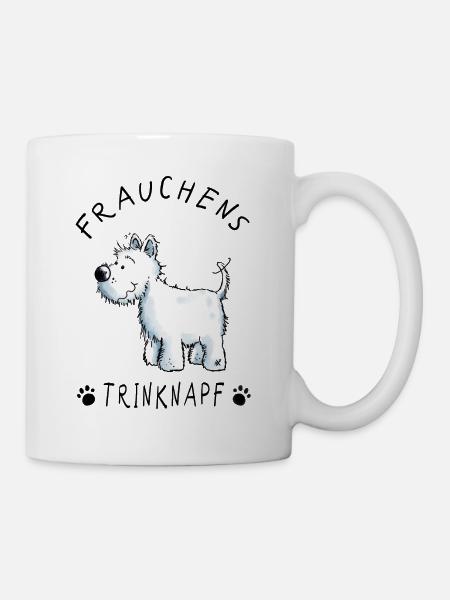 West Highland Terrier Frauchens Trinknapf I Tasse - Tasse - Weiß