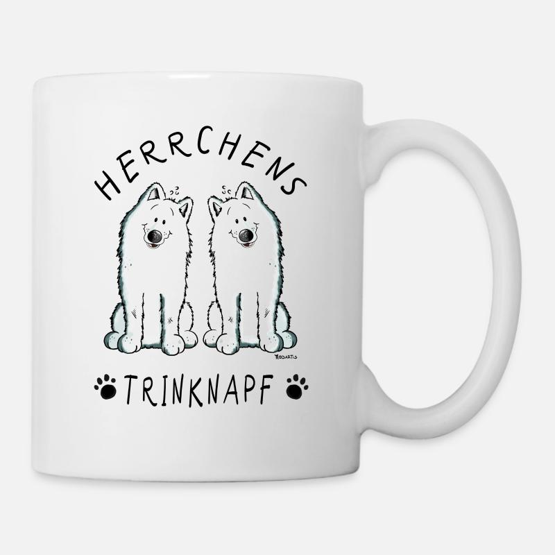 Samojede Herrchens Trinknapf I Hund Tasse - Tasse - Weiß