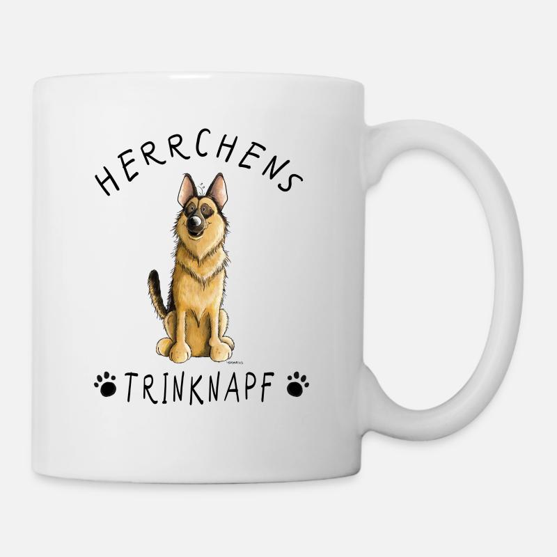 Deutscher Schäferhund Herrchens Trinknapf I Tasse - Tasse - Weiß