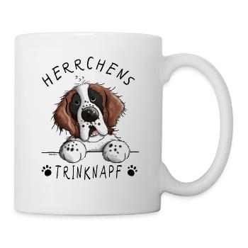 Bernhardiner Herrchens Trinknapf Tasse I Hund - Tasse - Weiß - Rechts