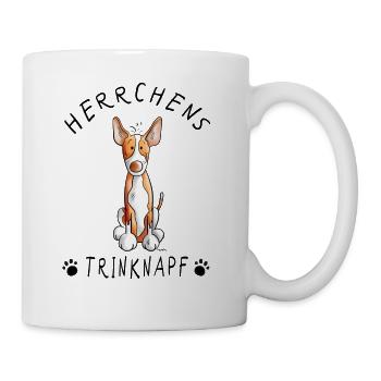 Podenco Herrchens Trinknapf I Hunde Herrchen Tasse - Tasse - Weiß - Rechts