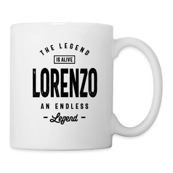 Lorenzo nom personnalisé cadeau d'anniversaire - Mug blanc - blanc - Droite