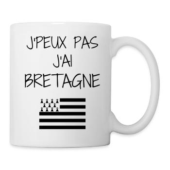 Bretagne / Breton / Bretonne / BZH / Breizh - Mug blanc - blanc - Droite