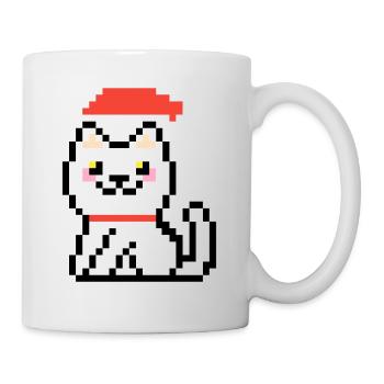 8-BIT CHRISTMAS CAT - Mug - white - Right