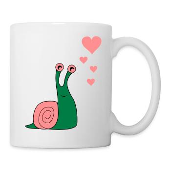 schnecke_verliebt_02 - Mug - white - Right