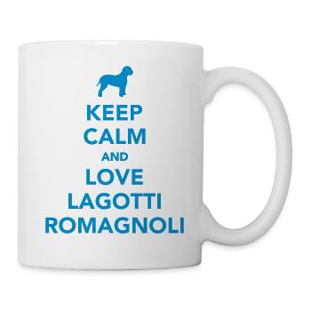 Lagotto Romagnolo - Tasse - Weiß - Rechts