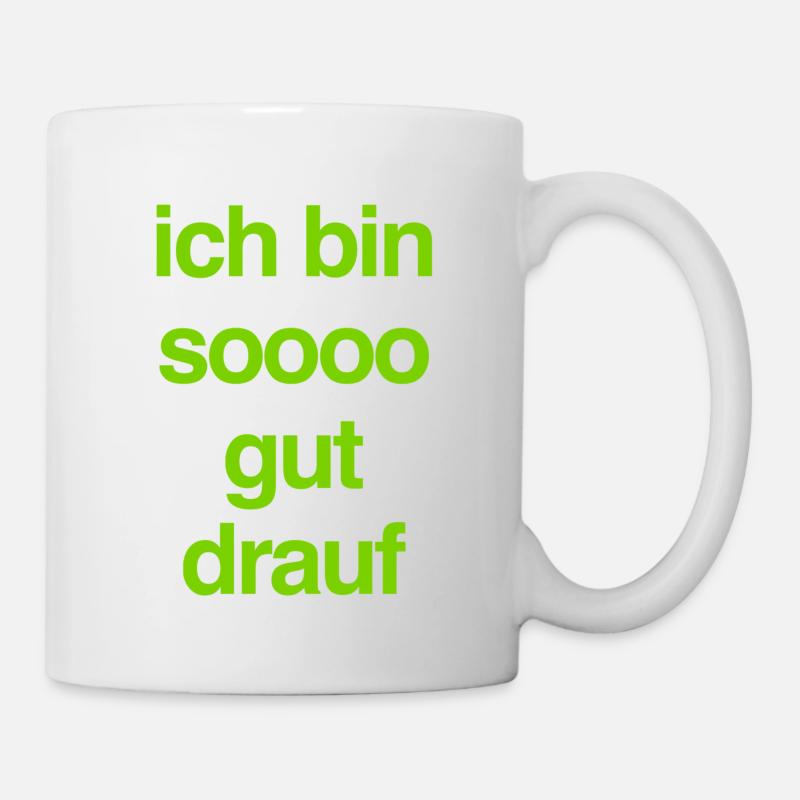 gute Laune - Tasse - Weiß